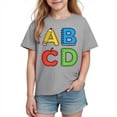thumbnail image 1 of Camiseta de Manga Corta Linda para Niños, Camiseta de la Temporada de la Escuela de Impresión Gráfica, Camisetas de Manga Corta de las Niñas Suaves para Niños de Edades 3-10, 1 of 9