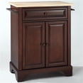 thumbnail image 4 of Pemberly Row Natural Wood Top Portable Kitchen Island in Mahogany, 4 of 7