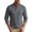 Dark Gray-03, variant on Men's Cable Knit Henley Shirt Long Sleeve Stand Collared Elbow Patch Pullover Thick Warm Top