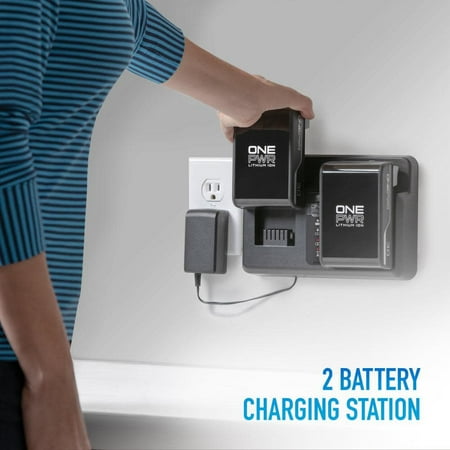 Hoover ONEPWR Dual Bay Battery Charger - BLACK