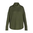 thumbnail image 2 of Time and Tru Women's Cowl Neck Waffle Knit Tunic, Size S-XXXL, 2 of 5