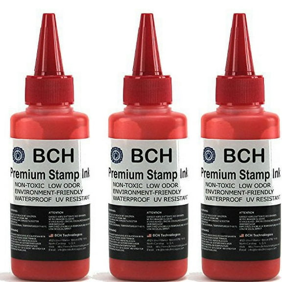 BCH Printer Refill, Red, 3 Count