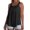Black, variant on Women's Tops, Tees & Blouses Women Pleated Neck Wide Strap Fleece Lined Built-In Padded Bra Loose Sleeveless Casual Camisole Soft Warm Base Layer Tank Top Black S