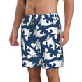 thumbnail image 2 of Logiee Shark Print Mens Swim Trunks Quick Dry Board Shorts,Breathable Hawaii Beach Shorts Swimwear Bathing Suits-Large, 2 of 6