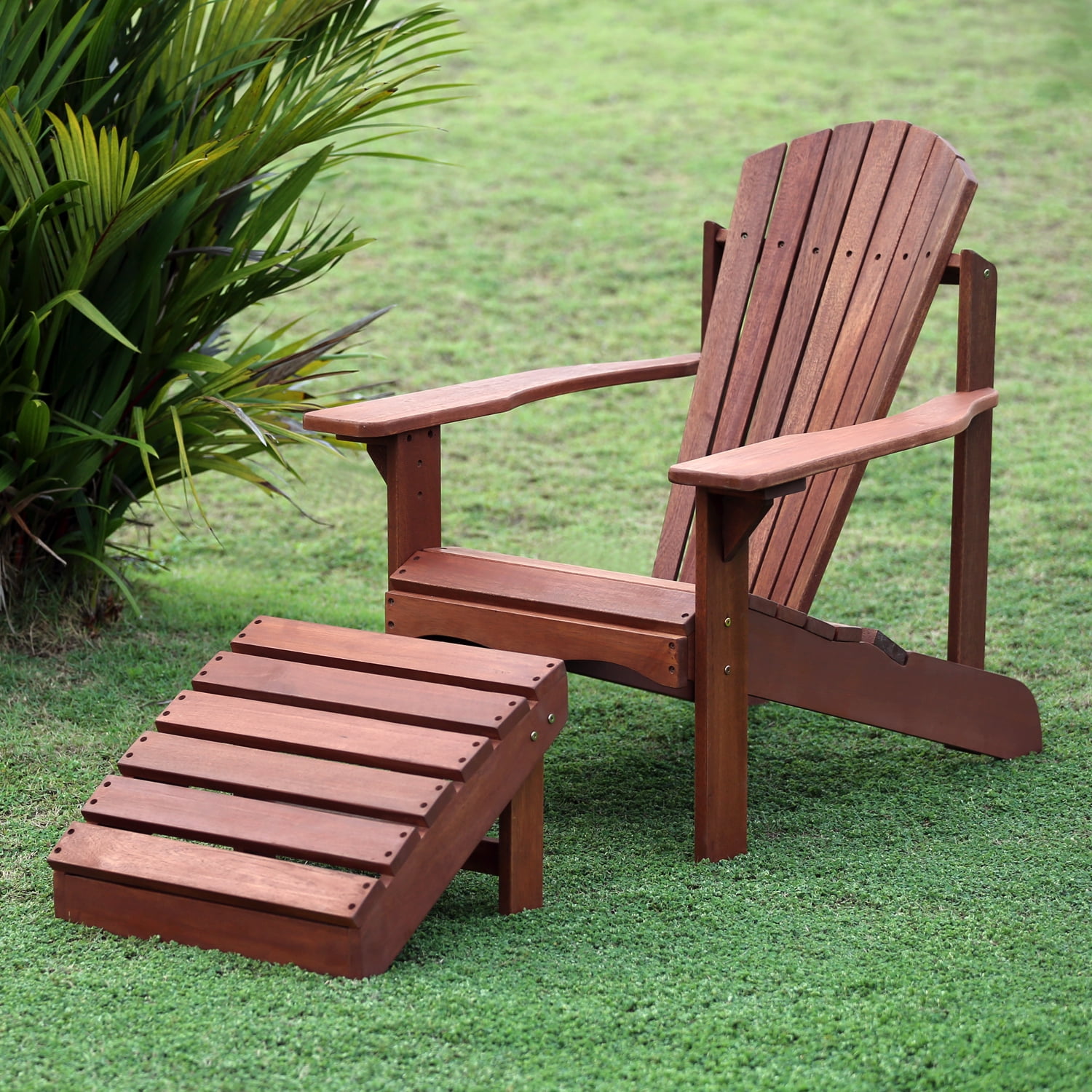 Furinno FG16918 Tioman Hardwood Adirondack Patio Chair