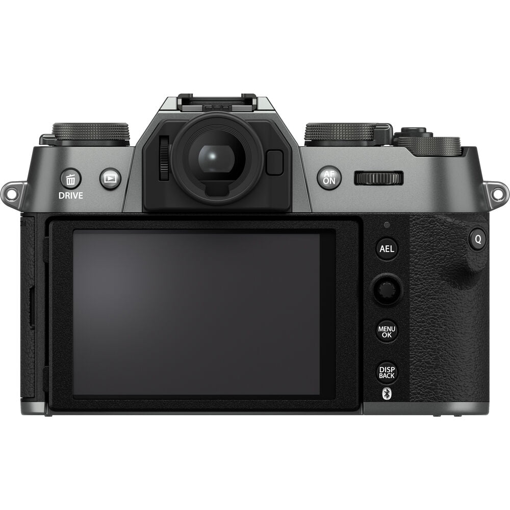 Fujifilm X-T50 Mirrorless Digital Camera XC15-45mmF3.5-5.6 OIS PZ Lens Bundle Kit With 64GB Memory Card + Mc Pro Filter Kit + Camara Bag + More Accessories - Charcoal Silver
