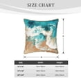 thumbnail image 2 of KLL Ocean Wave Crash Decorative Throw Pillow Covers Velvet Soft for Couch Sofa Bedroom Living Room Outdoor (No pillow core)- 20"x20", 2 of 5