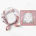 thumbnail image 5 of PTSPLLMY 100% Real Mulberry Silk Scarf -21'' x 21''- Lightweight Neckerchief –Women Men Small Square Digital Printed Scarves, 5 of 7