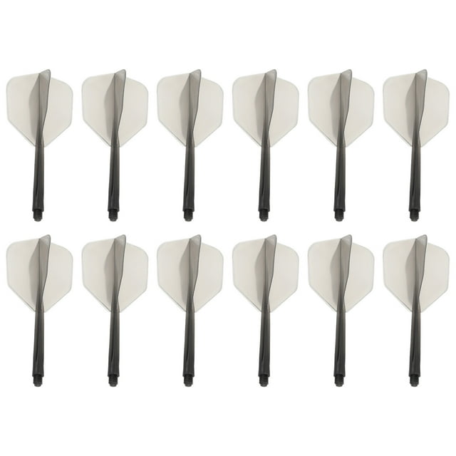 Uxcell 4BA Eje de Dardos Integrado Vuelo Duradero Set de Vuelo de Dardos, Gris 9 Paquete