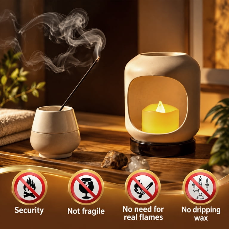 Hidawn 24-Pack Battery Operated LED Tea Light Candles photo 3