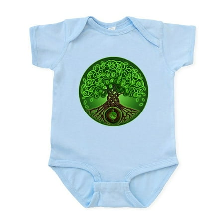 

CafePress - Circle Celtic Tree Of Life Infant Bodysuit - Baby Light Bodysuit Size Newborn - 24 Months