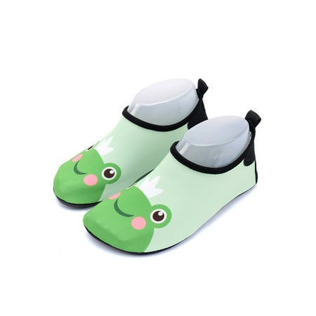 

Lumento Kids Beach Shoe Swim Aqua Socks Quick Dry Water Shoes Anti-Slip Barefoot Yoga Breathable Surf Frog 8.5C/9.5C