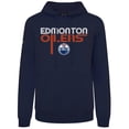 thumbnail image 2 of Men's Levelwear Navy Edmonton Oilers Podium Lanes Hoodie, 2 of 3