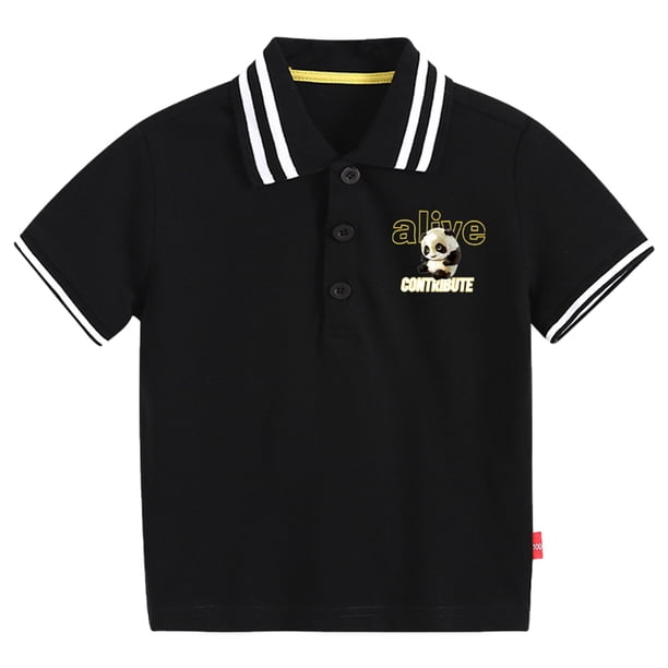 Gibobby Blusas Termicas Dama Camisetas holgadas con estampado 3D de dibujos animados de fútbol para niños pequeños, niñas y niños, camiseta de manga corta , camisetas, ropa(Negro, 3-4 Años)