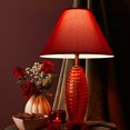 thumbnail image 2 of GO&SO 2Pcs Large Lamp Shades Burgundy Fabric Lampshade, 6.5" Top x 16.3" Bottom x 10.5" Height, Handcrafted Replacement Lamp Shade for Table,Floor Lamps,Spider Empire Lamp Cover, Assembly Required, 2 of 18