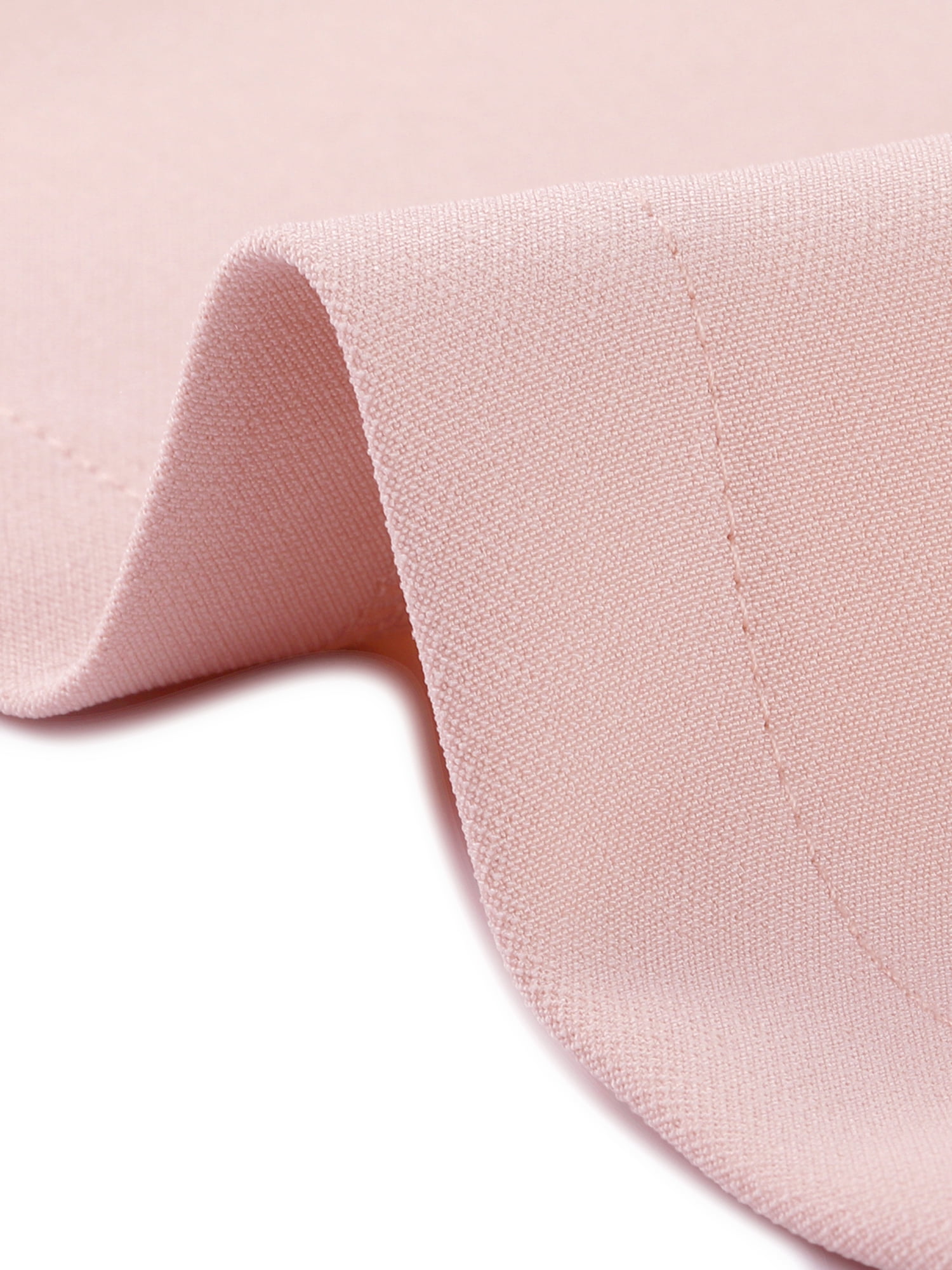 DARING DIVA Elegant Slit Sleeve Button Down Work Belted Blazer Dress S Pink