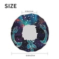 thumbnail image 5 of Yiaed Space Skeleton Meditation Print Reusable Shower Cap & Bath Cap & Lined, Oversized Waterproof Shower Caps Designed for all Hair Lengths, 5 of 7