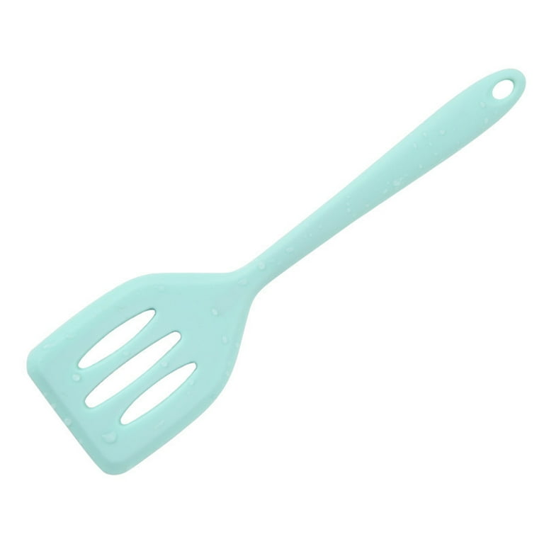 SPRING PARK Silicone Turner Spatula/Slotted Spatula, High Heat Resistant ,  Hygienic One Piece Design, Non Stick Rubber Kitchen Utensil for Fish, Eggs,  Pancakes 