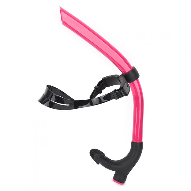 Tuba avant Confortable, Tuba de Plongée, Accessoire de Plongée pour la Plongée en Apnée avec Boucle Réglable Rose