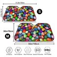 thumbnail image 3 of Uemuo Easter Eggs2 Pattern Accordion Car Windshield Sun Shade, Foldable Reflective Sun Visor for Car, Reflector Windshield Sunshade-, 3 of 7