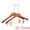 Natural, variant on Unique Bargains 2 Pcs Wood Non-Slip Space Saving Hangers for Clothing Brown 15.7inch