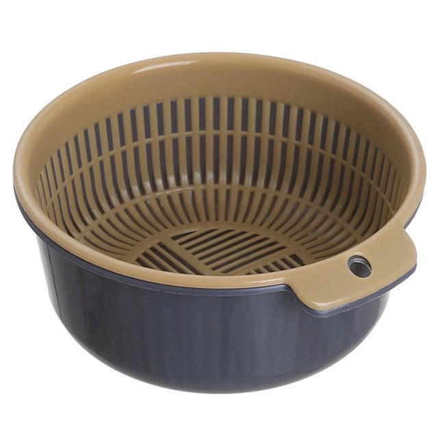 Cesta de drenaje de doble capa, drenaje rápido, cesta de lavado de frutas y verduras, juego de cuenco colador de cocina