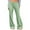 Green, variant on iHPH7 Women's Drawstring Waist Flare Bell Bottom Pants Stretch Long Sweatpants Black L