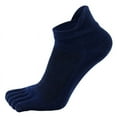 thumbnail image 3 of NANAHuang 5 Pairs Socks With Toes Mans Cotton Solid Breathable Protect Ankle No Show Socks Summer Five Finger Socks Sokken Good Quality, 3 of 6