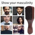 thumbnail image 5 of 1 Uds. Brocha de Afeitar de Madera con Embudo para el Pelo, Brocha para Barba para , Marrón, 5 of 5