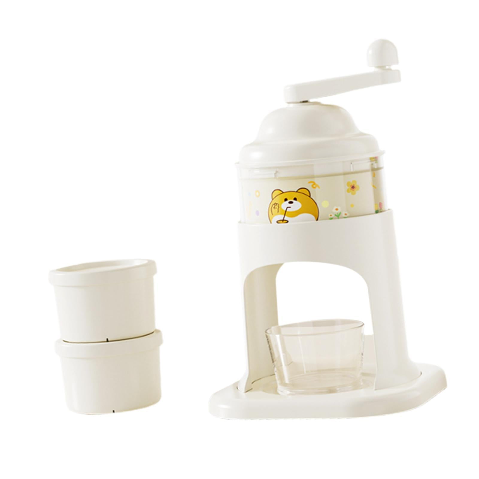 FashionCha Manual Rotary Ice Crusher Hand Shaved Ice Machine Easy to Clean Portable DIY Fun