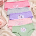thumbnail image 3 of Princess Rose Toddler Girls Underwear Soft Cotton Brief Panties with Lace 5 Pack, 3 of 6