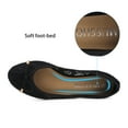 thumbnail image 3 of Breathable Lace Round Toe Women Flats,Black 10.5, 3 of 5