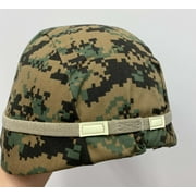 New Genuine Usgi Usmc Pasgt Helmet Wtih Woodland Marpat Cover - Medium