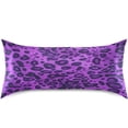 thumbnail image 3 of GZHJMY Satin Pillowcase for Hair and Skin, Purple Leopard Cooling Pillow Case with Envelope Closure Soft Breathable Silk Satin Pillow Cover for Sleeping Standard Size 26x20 in Home Decor, 3 of 7