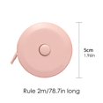 thumbnail image 2 of 6.56 Ft Retractable Measuring Tape Body Measurement Tool Portable Sewing Tape Measure Double Sided Metric Ruler Soft Tape Measure Pink, 2 of 5