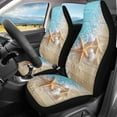 thumbnail image 2 of Yuyamidu 2 PCS Starfish Shell Car Seat Covers for Front Seat Cushion Beach Auto Seat Cover Seaside Car Bucket Seats Protective Covers Universal fit for SUV Sedan Van, 2 of 7