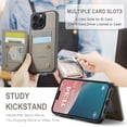 thumbnail image 4 of Funda tipo cartera Vinich para iPhone 16 Pro 6.3 gris, 4 of 9
