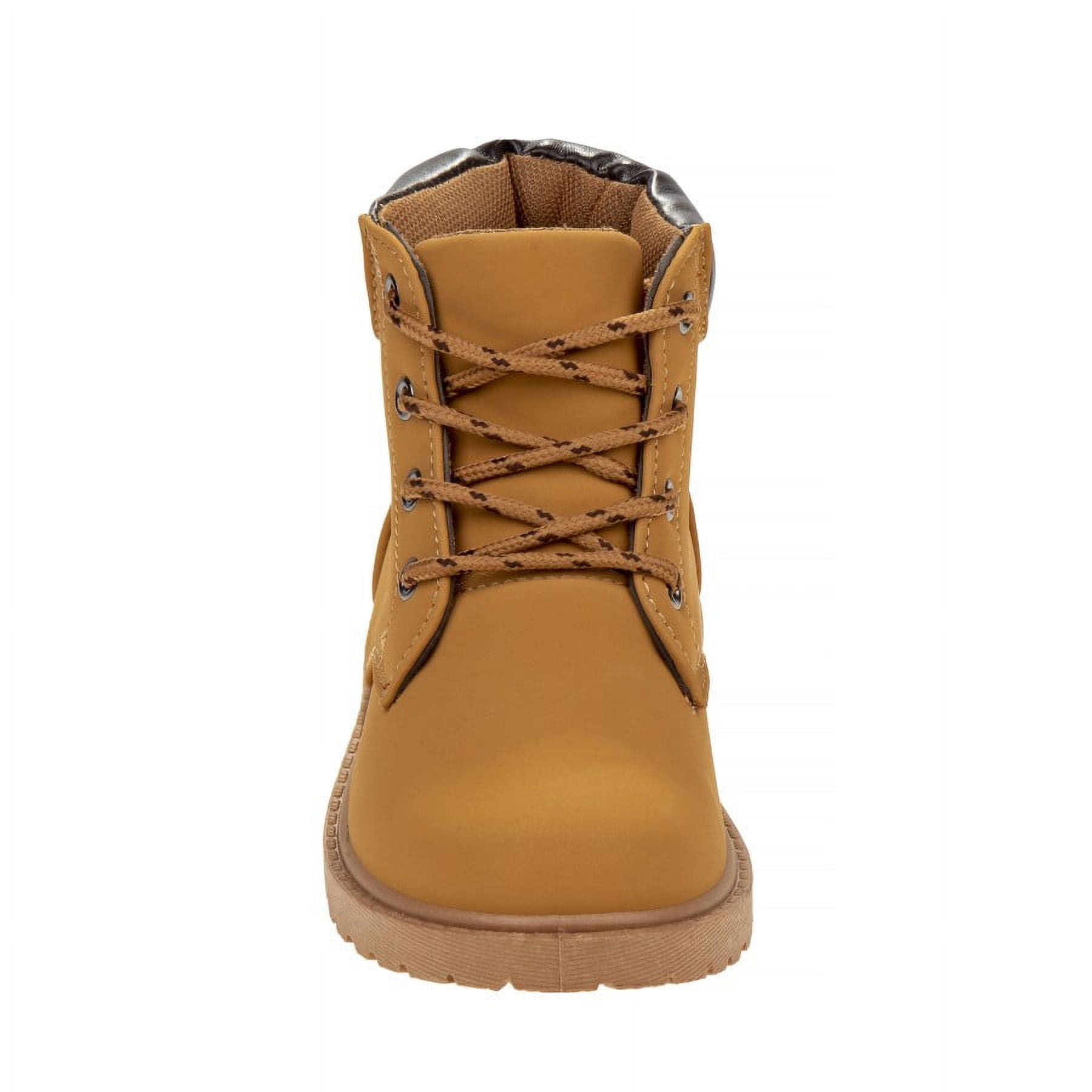 Josmo Unisex Outdoor Kids Lace-up Comfort Casual Boots: Perfect for Outdoor Adventures - Wheat, 4