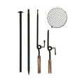thumbnail image 3 of Campfire Grill Camping, Hanging Pot Rack, Grate BBQ Adjustable Cooking Grill Grilling Stand for Outdoor Picnic Backyard Garden Backpacking, 3 of 4