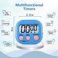 thumbnail image 6 of ZOUYUE 1 Pack Kitchen Timer for Cooking (Battery Included), Magnetic Digital Timers Loud Alarm Kitchen Timers for Cooking, Upgrade Silent Classroom Timer for Kids, Back Stand for Visual Timer(Blue), 6 of 7