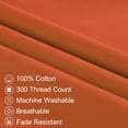 thumbnail image 3 of PiccoCasa Body Pillowcase 300 Thread Count Egyptian Cotton Pillowcase Standard Orange, 3 of 8