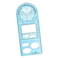 thumbnail image 5 of DYNWAVECA Drawing Template Stationery Measuring Tool Mathematics Multifunctional Geometric Ruler for Teachers Custom Made Mathematics Teaching , High Blue, 5 of 5