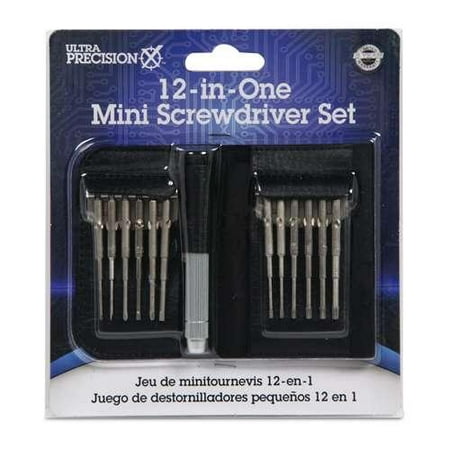 Ultra Precision X 12-in-One Mini Screwdriver Set - Phillips, Flat-head, and Torx. Must have for electronic repairs.