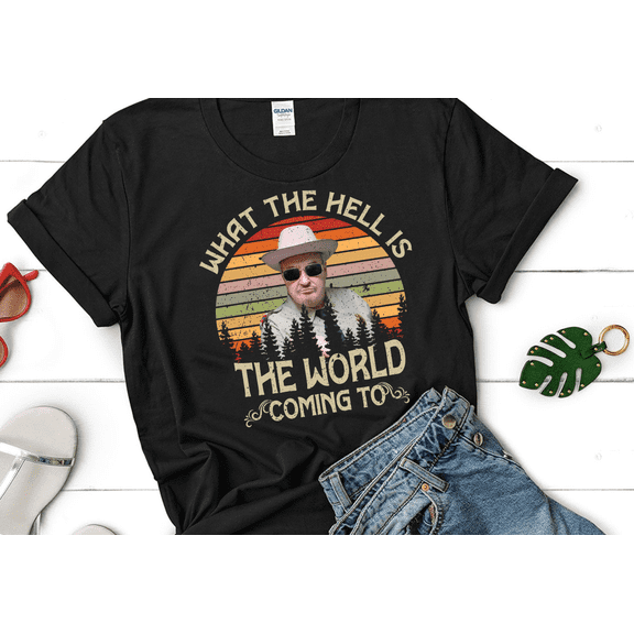 Buford T. Justice "What The Hell Is The World Coming To?" Vintage T-Shirt, Classic Movie Quote Tee, Retro Film Inspired Unisex Shirt