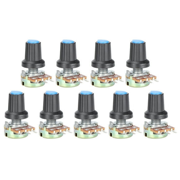 Linear Potentiometer, Potentiometer Pack Potentiometer with Knob Single-Line for Electrician for Electronic Equipment