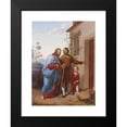 thumbnail image 2 of Carl Rahl 19x24 Black Modern Framed Museum Art Print Titled - Christ as a Guest, 2 of 5