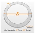 thumbnail image 2 of SONGMY Trampoline Pad Replacement 16 15 14 13 12 10 8 Foot, Waterproof Safety Spring Cover Round Frame Pad, No Hole for Pole, 2 of 7