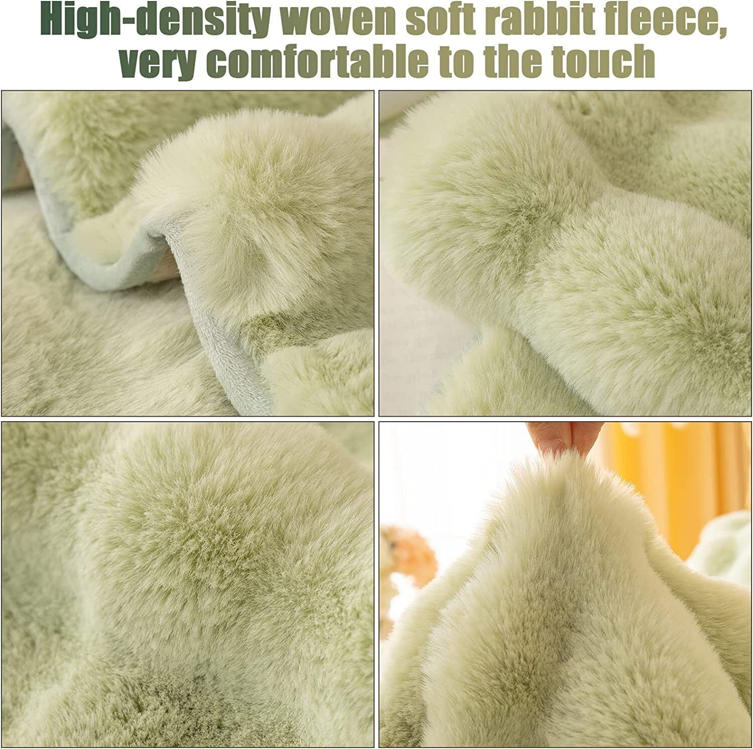 soputry Thick Rabbit Plush Sofa Cushion, 2023 New Non-Slip Sofa Cover Super  Soft Faux Fur Throw Pillow Cover, Fluffy Couch Cushion Covers Furniture