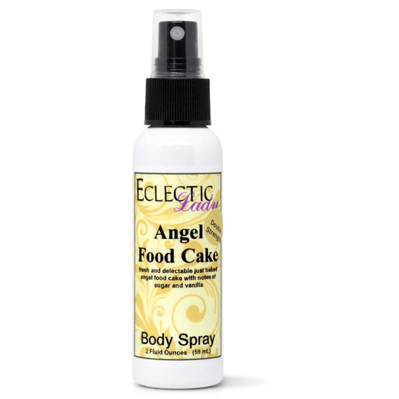 Angel Food Cake Body Spray, Eclectic Lady, Hydrating Mist, Unisex (Double Strength), 2 oz