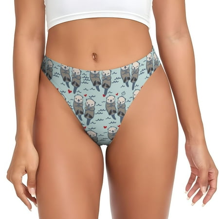 Sigee Sea Otter for Women s G-String Panty  Low Rise  Soft Lace Perfect for Everyday Wear or Special Occasions-XX-Large